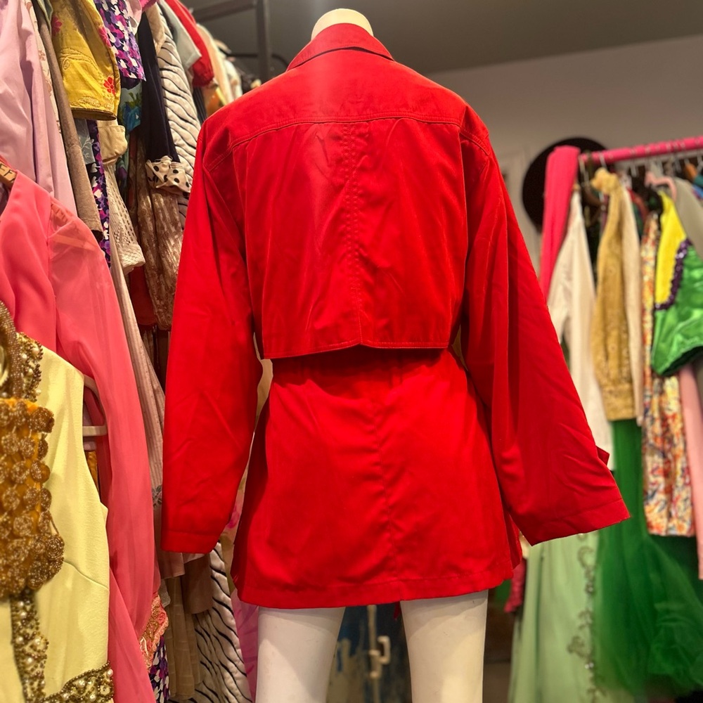 90s Cherry Red Jacket - Picture 3 of 16